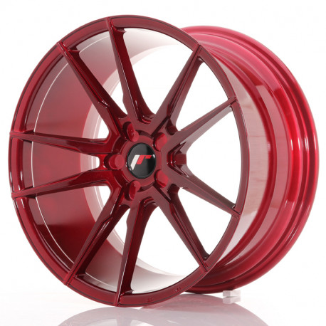 Jante Jante Japan Racing JR21 20x10 ET40 5H Blank Platinum Red | race-shop.ro