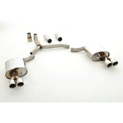 76mm Tobă de eșapament sport- Duplex (oțel) - Cu certificat ECE (971031SLD-X3-X)