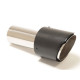 Ornament cu o ieșire Ornament tobă 100mm Carbon (ER-CB04) | race-shop.ro