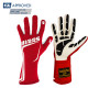 Mănuși Mănuși RRS Grip 3 cu omologare FIA (cusătură interior) roșu | race-shop.ro