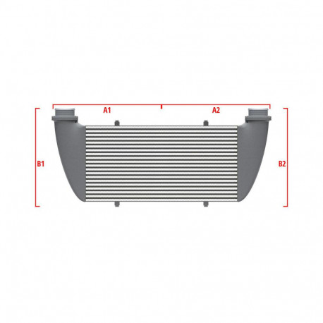 Personalizate Intercooler personalizat Wagner Competition 500mm x 205mm x 80mm | race-shop.ro