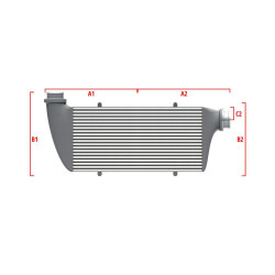 Intercooler personalizat Wagner Competition 500mm x 205mm x 80mm