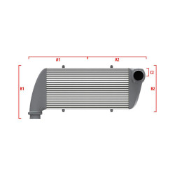 Intercooler personalizat Wagner Competition 500mm x 205mm x 80mm