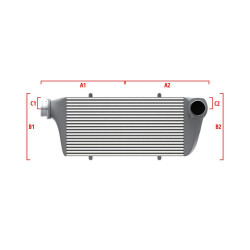 Intercooler personalizat Wagner Competition 500mm x 205mm x 80mm
