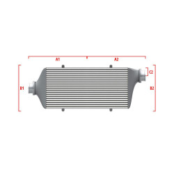 Intercooler personalizat Wagner Competition 600mm x 205mm x 80mm
