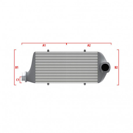 Personalizate Intercooler personalizat Wagner Competition 600mm x 205mm x 80mm | race-shop.ro