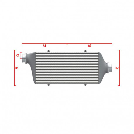 Personalizate Intercooler personalizat Wagner Performance 500mm x 300mm x 90mm | race-shop.ro