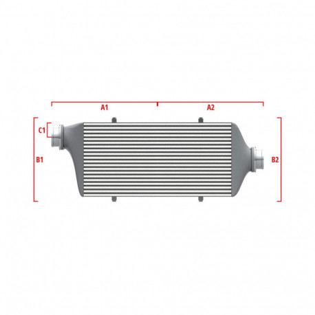Personalizate Intercooler personalizat Wagner Competition 600mm x 300mm x 90mm | race-shop.ro
