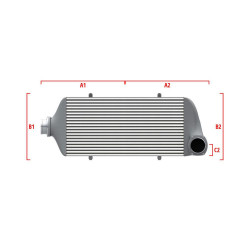 Intercooler personalizat Wagner Performance 600mm x 300mm x 90mm
