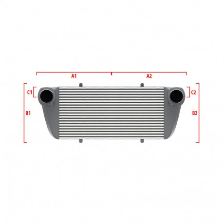 Personalizate Intercooler personalizat Wagner Competition 650mm x 400mm x 100mm | race-shop.ro