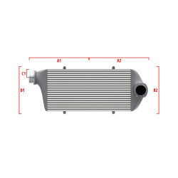 Intercooler personalizat Wagner Performance 650mm x 400mm x 100mm