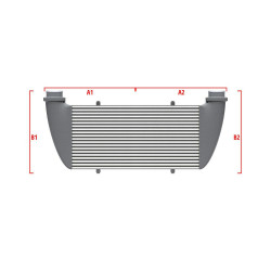 Intercooler personalizat Wagner Performance 500mm x 205mm x 80mm