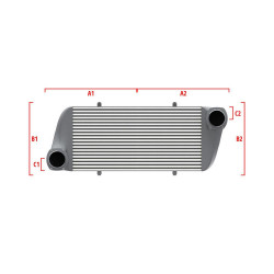 Intercooler personalizat Wagner Performance 600mm x 205mm x 80mm