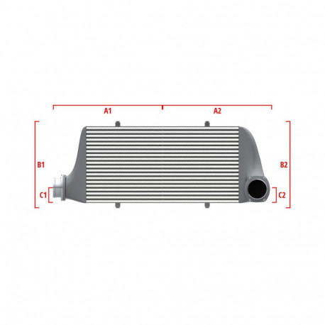 Personalizate Intercooler personalizat Wagner Competition 550mm x 400mm x 100mm | race-shop.ro