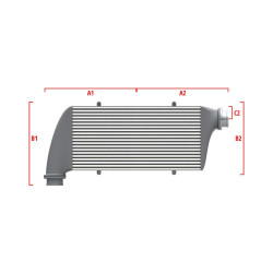 Intercooler personalizat Wagner Performance 650mm x 400mm x 100mm