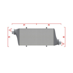 Intercooler personalizat Wagner Performance 700mm x 300mm x 90mm