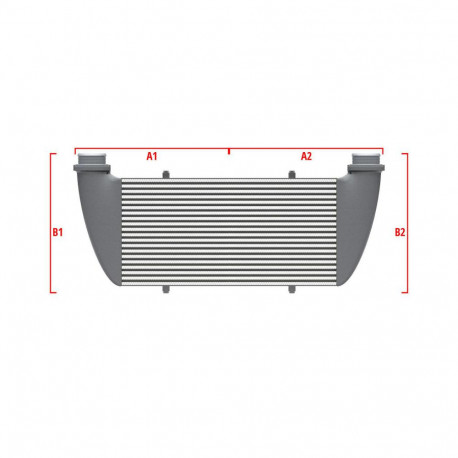 Personalizate Intercooler personalizat Wagner Performance 600mm x 205mm x 80mm | race-shop.ro