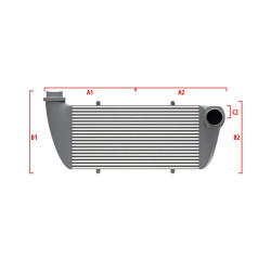 Intercooler personalizat Wagner Competition 600mm x 300mm x 90mm
