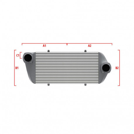 Personalizate Intercooler personalizat Wagner Competition 500mm x 400mm x 100mm | race-shop.ro