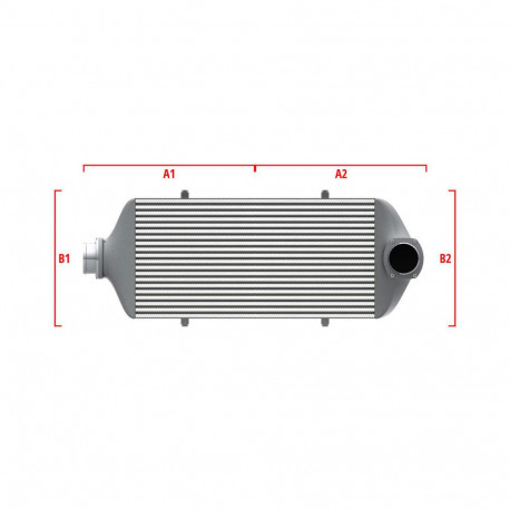 Personalizate Intercooler personalizat Wagner Competition 650mm x 400mm x 100mm | race-shop.ro