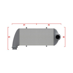 Intercooler personalizat Wagner Performance 600mm x 205mm x 80mm