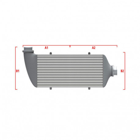 Personalizate Intercooler personalizat Wagner Performance 500mm x 300mm x 90mm | race-shop.ro