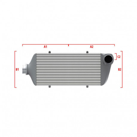 Personalizate Intercooler personalizat Wagner Performance 600mm x 300mm x 90mm | race-shop.ro