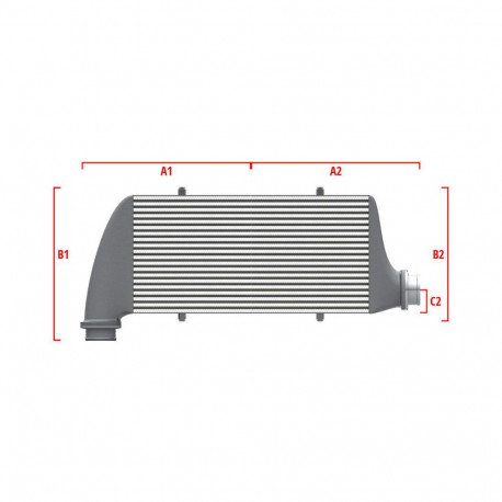 Personalizate Intercooler personalizat Wagner Performance 500mm x 400mm x 100mm | race-shop.ro