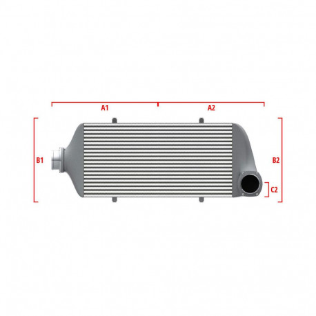Personalizate Intercooler personalizat Wagner Competition 500mm x 400mm x 100mm | race-shop.ro