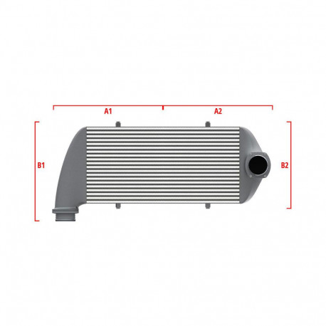 Personalizate Intercooler personalizat Wagner Performance 550mm x 400mm x 100mm | race-shop.ro