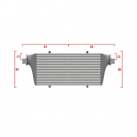 Personalizate Intercooler personalizat Wagner Competition 550mm x 400mm x 100mm | race-shop.ro