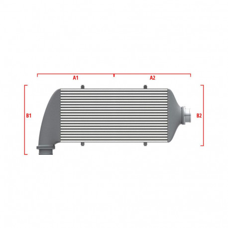 Personalizate Intercooler personalizat Wagner Competition 550mm x 400mm x 100mm | race-shop.ro
