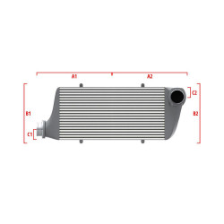 Intercooler personalizat Wagner Competition 550mm x 400mm x 100mm