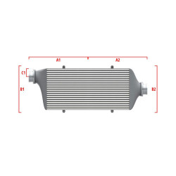 Intercooler personalizat Wagner Competition 600mm x 300mm x 90mm