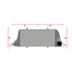 Intercooler personalizat Wagner Competition 600mm x 300mm x 90mm