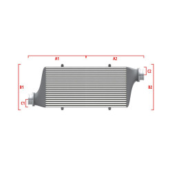 Intercooler personalizat Wagner Performance 650mm x 400mm x 100mm