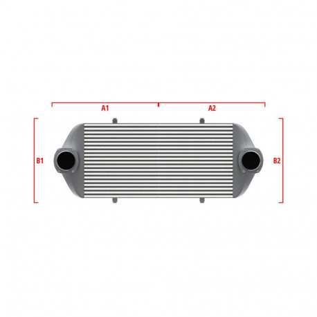 Personalizate Intercooler personalizat Wagner Competition 500mm x 400mm x 100mm | race-shop.ro