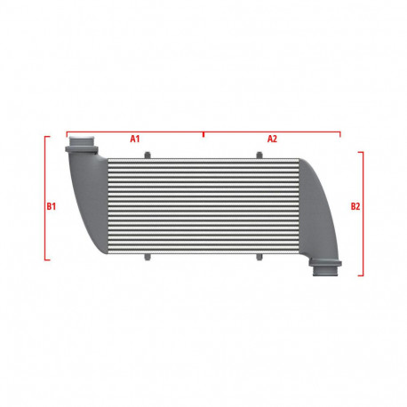 Personalizate Intercooler personalizat Wagner Performance 550mm x 400mm x 100mm | race-shop.ro