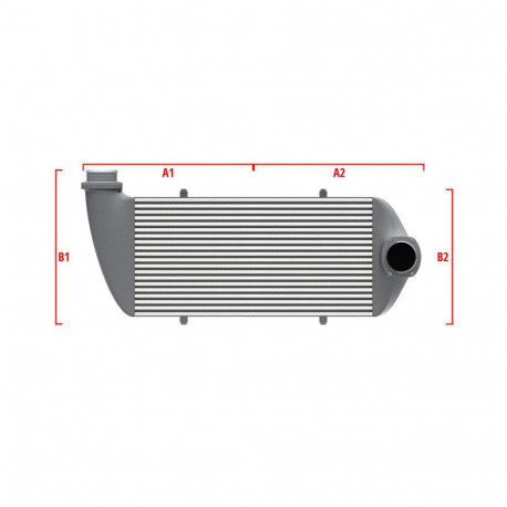 Personalizate Intercooler personalizat Wagner Performance 550mm x 400mm x 100mm | race-shop.ro