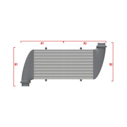 Intercooler personalizat Wagner Performance 500mm x 205mm x 80mm