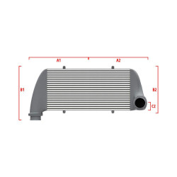 Intercooler personalizat Wagner Competition 600mm x 300mm x 90mm