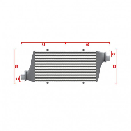 Personalizate Intercooler personalizat Wagner Performance 700mm x 300mm x 90mm | race-shop.ro