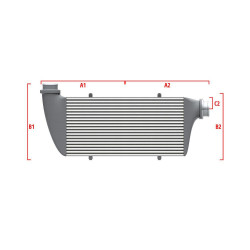 Intercooler personalizat Wagner Performance 550mm x 400mm x 100mm