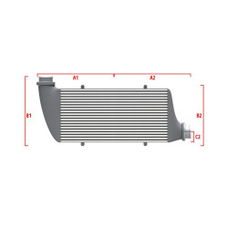Intercooler personalizat Wagner Performance 550mm x 400mm x 100mm