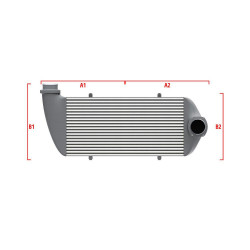 Intercooler personalizat Wagner Performance 600mm x 205mm x 80mm