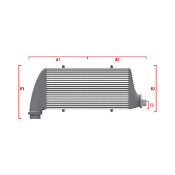 Intercooler personalizat Wagner Performance 600mm x 300mm x 90mm