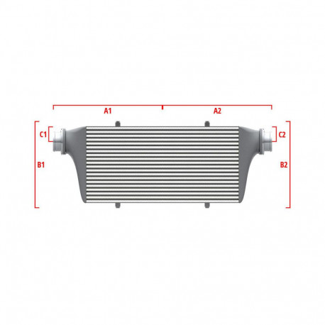 Personalizate Intercooler personalizat Wagner Competition 700mm x 300mm x 90mm | race-shop.ro