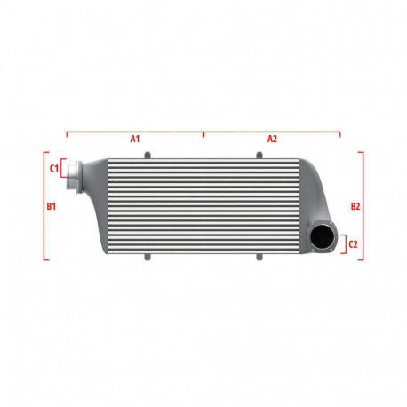 Personalizate Intercooler personalizat Wagner Competition 500mm x 400mm x 100mm | race-shop.ro