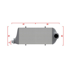 Intercooler personalizat Wagner Performance 550mm x 400mm x 100mm