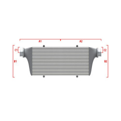 Intercooler personalizat Wagner Performance 650mm x 400mm x 100mm